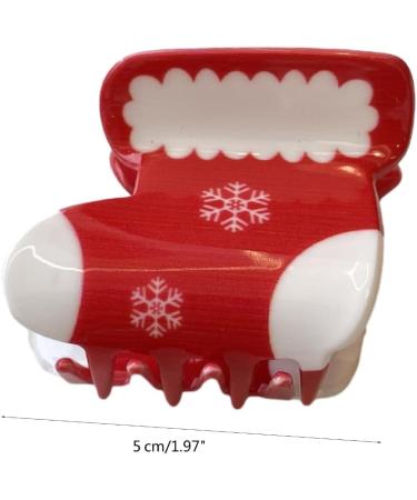 xbiez Christmas Style Santa/Tree/Snowflake/Shoes/Snowman Pattern Hair Claw Delicate Ladies Taking Photo Braids Hair Claw NewChristmas stockin - Buy Online on GoSupps.com