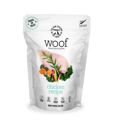WOOF Freeze Dried Raw Dog Food, Mixer, or Topper, or Treat - High Protein, Natural, Limited Ingredient Recipe Chicken 1.76 Ounce (Pack of 1)
