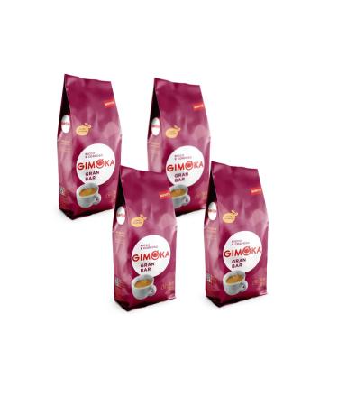 Gimoka Gimoka - Gran Bar Italian espresso coffee beans light roast (4 x 1 kg packs)