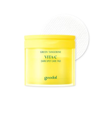 GOODAL Green Tangerine Vita C Toner Pads Korean Skin Care K-Beauty Glass Skin 70 Sheets