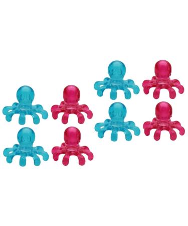 FOMIYES 8 STK massage clerk scalp massage brush scratches head massage with tingling travel head hair massage brush head supply shampoo for the scalp racle plastic household older accessories