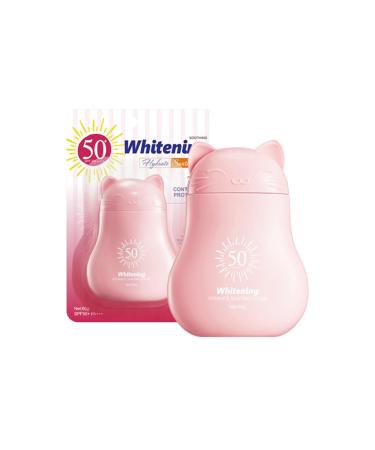 Protection solaire blanchissante et hydratante avec effet claircissant cr me de jour SPF 50+ contre les taches pigmentaires unifie le teint de la peau claircit corrige le teint de la peau et