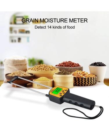 Grain Moistures Meter Digital Moistures Meter Smart Sensor Use for Corn Wheat Rice Bean Wheat Flour Fodder Rapeseed Seed - Buy Online on GoSupps.com