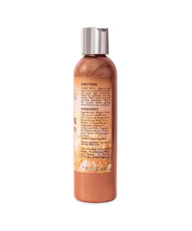 Organic Bronze Body Shimmer Lotion - GLIMMER GODDESS 8 oz - Buy Online on GoSupps.com