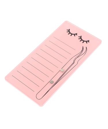 minkissy Magnetic Eyelash Board Acrylic Eyelash Pallets Lashes Extension Lash Display Organizer Lash Tape Strip Lashes Magnetic False Eyelashes Lash Tiles for Lash Extension Crystal Extend Black