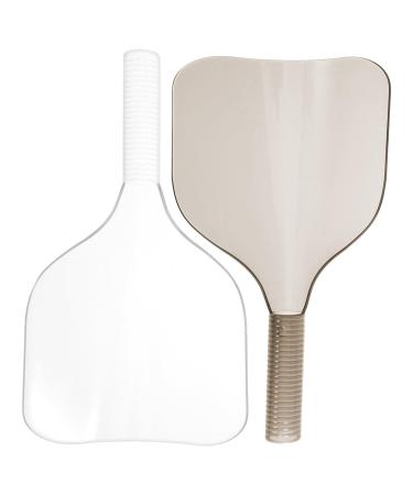 Healvian 2pi ces Pour Cheveux Avec Poign e cran De Salon R utilisable Pour Coloration Maquillage Et Coiffure Noir Transparent