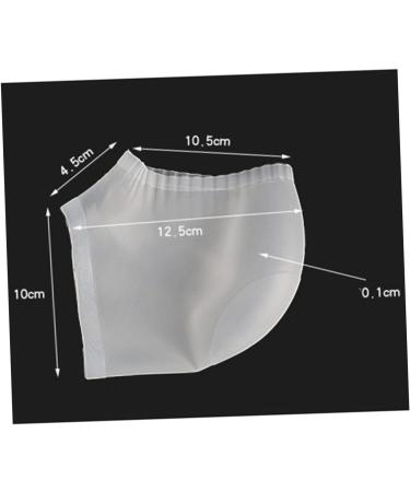 FRCOLOR 1 Pair Moisturizing Heel Sock Gelt Silicone Heal Dry Cracked Heels Silicone Heel Protector Heel Cups for Heel Pains Silicone Socks Men and Women Protective Agent White Breathable - Buy Online on GoSupps.com