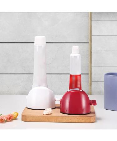 Tube Toothpaste Squeezer Rolling Tube Toothpaste Squeezer Toothpaste Seat Holder Stand Rotate Toothpaste Dispenser For Bathroom Eco-Friendly Manual Toothpaste Squeezer Saves Toothpaste Creams & More Red(4pcs) - Buy Online on GoSupps.com
