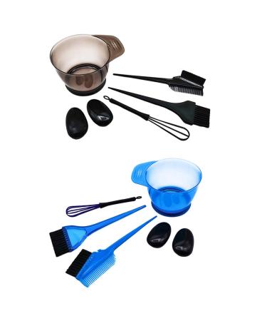 2 sets of hair dye ear cover brush and bowl for the hair dyet Kamm beginner tools for bleaching hair hairy dyel brush