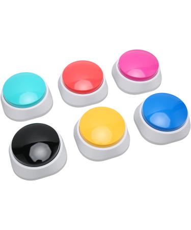 Gugxiom 6-Piece Dog Talk Set | 30-Second Buzzer Dog Training Toys | Colorful Intelligence Gifts for Dogs - Yellow & More - Buy Online on GoSupps.com