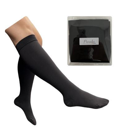 Closed Toe Big Tall Traditional 20-30mmHg Compression Swelling Leg Sock Black 3X-Large