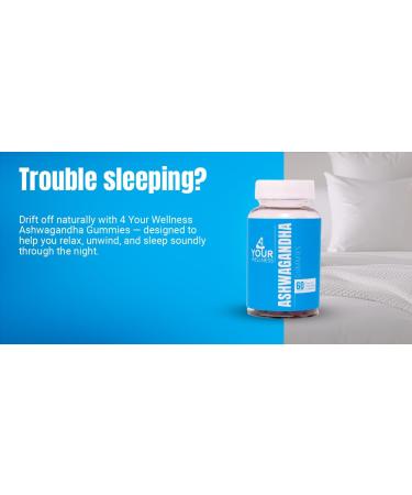 4 Your Wellness Ashwagandha Gummies Mixed Berry KSM-66, Lion's Mane, Vitamin-D, Non-GMO, Gluten-Free, Gelatin Free & Kosher (60 Count (Pack of 1)) - Buy Online on GoSupps.com