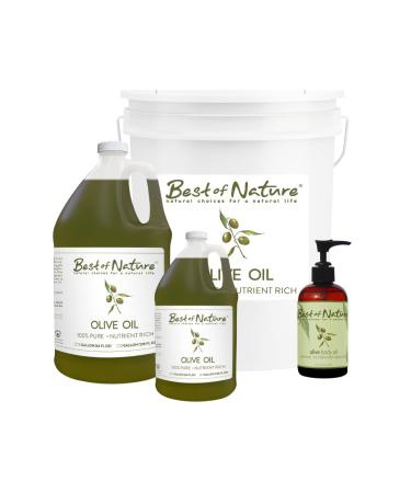 Best of Nature 100% Pure Olive Massage & Body Oil - Cold Pressed Unscented Moisturizer for Skin & Hair Bath Oil Half Gallon (64 fl oz) - Buy Online on GoSupps.com