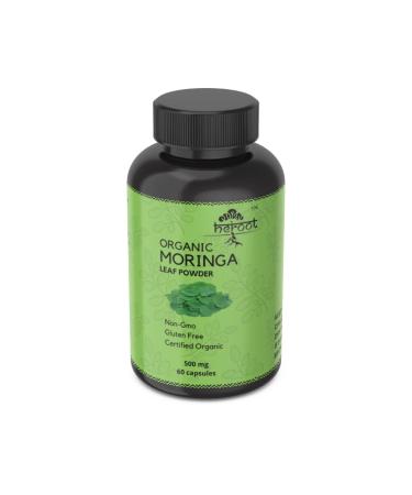 Moringa Capsules Organic Moringa Supplement Green Moringa Leaves Superfood Supplement - Energy Metabolism and Immune Support (120 Capsules)