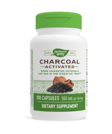 Nature's Way Charcoal Activated 560 mg 100 Capsules