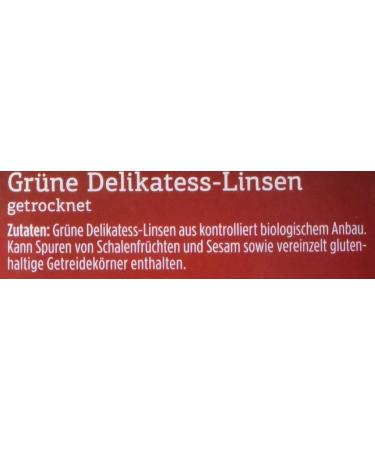 Davert Green Delicatessen Lentils 500g - Organic | Premium Quality International Shipping - Buy Online on GoSupps.com