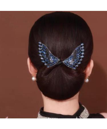 Ball Hair Clips Bun Rollers Lazy Hair Curler Rhinestone Flower Hair Clip Elegant Hair Clip For Women Bun Maker Hairpin Easy And Quick Snap Curling Tools (Type18) - Buy Online on GoSupps.com