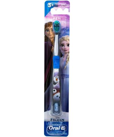 Oral-B Disney Frozen Toothbrush 3+ YRS Extra Soft - Pack of 3 | Characters Vary - Buy Online on GoSupps.com