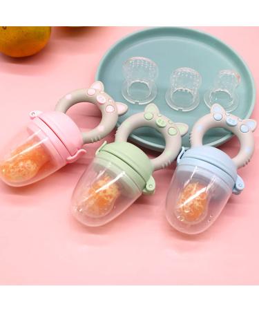 Baby Pacifier Fruit Feeder - BPA Free Piggy Design (Pink) - Buy Online on GoSupps.com