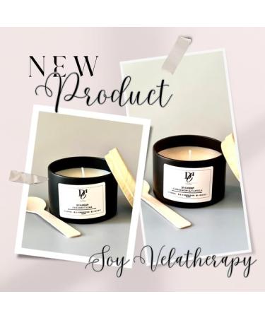 Soy Wax Velatherapy Candle - 100% Natural & Eco-Friendly - Handmade in USA - 4oz Cinnamon & Vanilla - Sustainable & Carbon Neutral - Buy Online on GoSupps.com