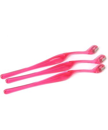 3pcs Facial Treatment Tool Set - Eyebrow & Lip Shaver Hair Remover Razors - Pink - Buy Online on GoSupps.com