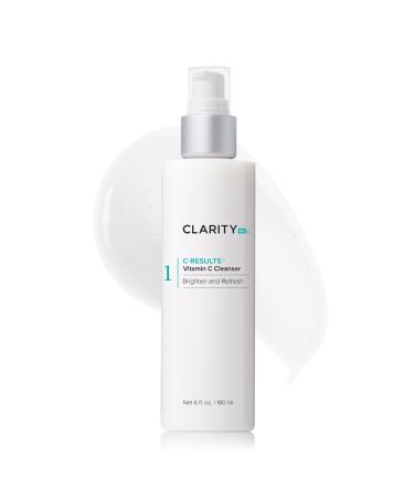 ClarityRx C-Results Vitamin C Facial Cleanser Natural Plant-Based Brightening Face Wash with Lactic Acid 6 Fl Oz (Pack of 1)