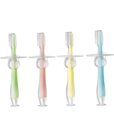 Minkissy Silicone Toddler Toothbrush - 8 Pack Bristle Infant Training Brush for Healthy Teeth Care - Buy Online on GoSupps.com
