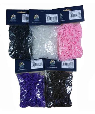 Shires EZI-GROOM Silicone Plaiting Bands Black