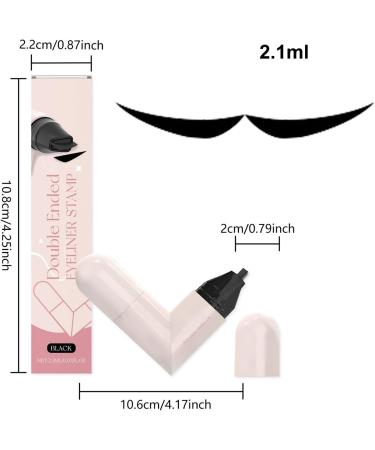  Huehkir Eye Corner Stamp for Women - Double Tip Stencil for Women Eye Finer Creamy Gel Cosmetics Water Resistant Daily Stencil for Travel Dating Travel  - Buy Online on GoSupps.com