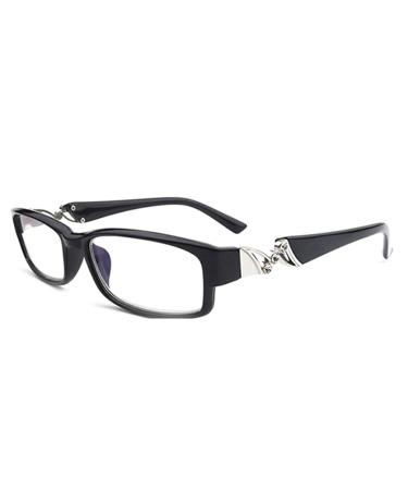 Aiweijia Unisex Reading Glasses Full Frame Lightweight Comfortable Readers Eyeglasses for Men Women Black 4.0 x