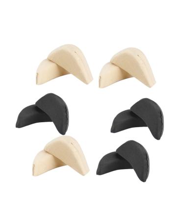 Healifty 6 Pairs Womans Heels High Heels for Women Closed Toe Heels for Men Adjustable Toe Plug Foam Toe Inserts Heel Toe Plug Half Insoles Foot Brace Forefoot Pads Plug-in Sponge Cushion