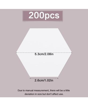 200pcs 1in Hexagonal Paper Piecing Template | Quilting & Patchwork Sewing Crafts - Buy Online on GoSupps.com
