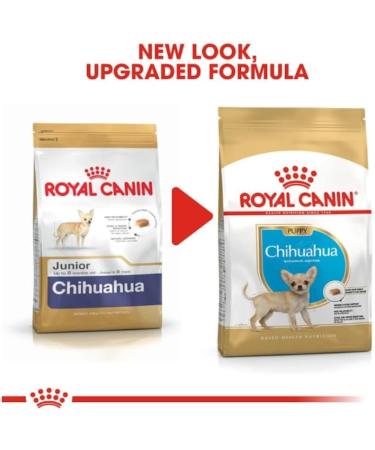 Royal Canin Chihuahua Puppy | Pack of 3 | 3 x 500 g | Complete food specially designed for Chihuahua puppies | Up to 8 months | May help reduce stool odors - Buy Online on GoSupps.com