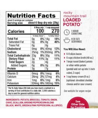 Frontier Soups Loaded Potato Soup Mix - Rocky Mountain Trail | Savory and Hearty Blend - Buy Online on GoSupps.com
