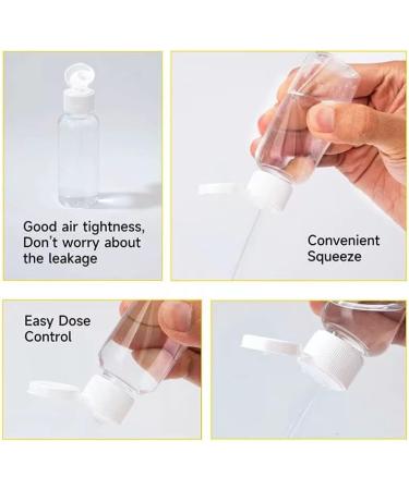 200 Pack 1.7oz/50ml Travel Plastic Empty Bottles Mini Hand Sanitizer Bulk Travel Size with Flip Cap Squeezable Refillable Container for Cosmetic Baby Shower Birthday Wedding Party Favor (200PC-CLEAR) - Buy Online on GoSupps.com