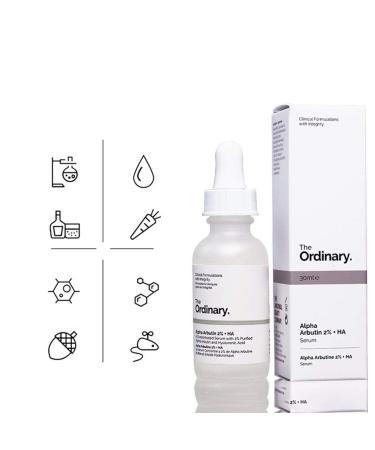 Alpha Arbutin 2% + Hyaluronic Acid Serum - 30ml | The Abnormal Beauty Company | Stain Resistant Skincare - Buy Online on GoSupps.com