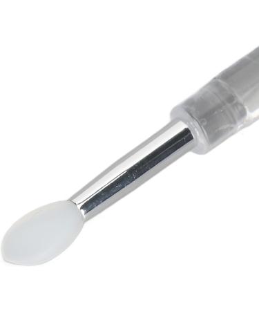 15pcs Silicone Lip Brush Transparent Handle White Reusable Lipstick Brush Applicator for Lip Mask with Dustproof Lid - Buy Online on GoSupps.com