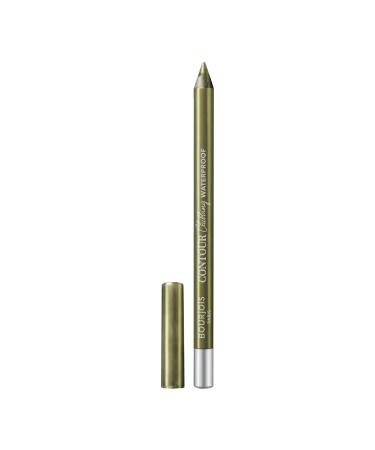 Bourjois Paris Contour Clubbing Waterproof Eye Pencil Smooth and Smooth Texture Formula with Jojoba Oils No. 77 Kaki'N'Gold 1.2g