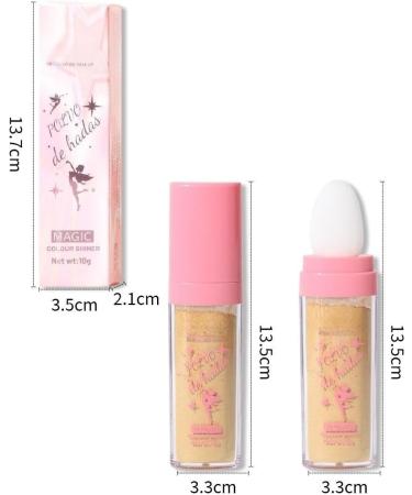 PICKX Fluorescent powder Body Flash Powder Stick Shiny Pink Fairy Pink Shiny Pink White Moonlight Powder Makeup stick Fairy Powder Highlights Fairy Powder Fairy Pink Highlights Patch Fairy Makeup (05#yellow) - Buy Online on GoSupps.com
