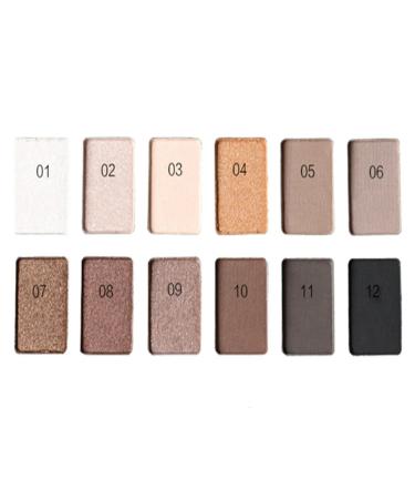 12 Colors Eyeshadow Palette - Professional Matte Waterproof High-Pigmented Nudes Makeup Kit with Brush | International Shipping - Buy Online on GoSupps.com