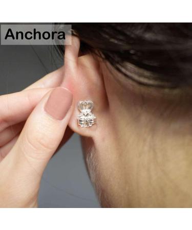 ANCHORA Original Magic Earring Backs - Earring Lifters for Heavy & Droopy Ears | Earlobe Secure Clear Miracle - BAX - Buy Online on GoSupps.com