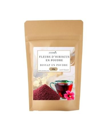 AYOMIN Hibiscus Flower Powder 200g Makes 80 Cups