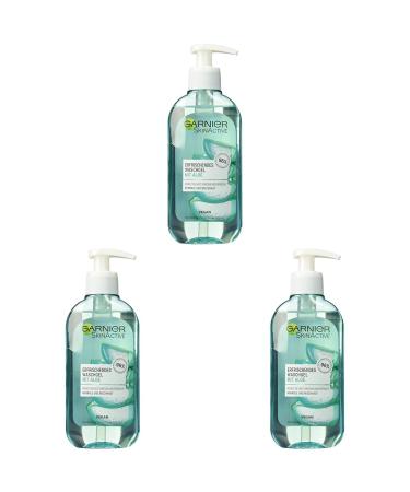 Garnier SkinActive Cleansing Gel with Aloe Extract Normal and Combination Skin (200 ml) (Pack of 3) 200 ml (Pack of 3)
