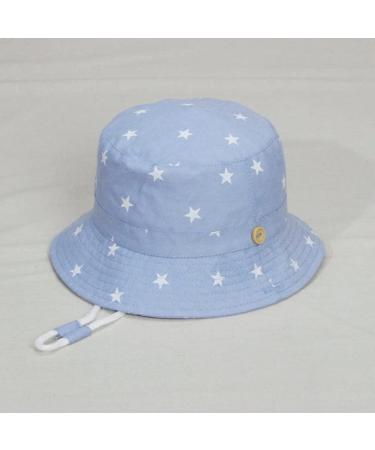 XYIYI Kids Bucket Hat | Adjustable Sun Hat for Boys Girls 2-4 Years | Breathable Beach Hat - Star Light Blue - Buy Online on GoSupps.com