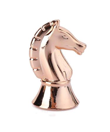 Nail Horse Head Display Stand Exquisite ABS Nail Practice Rack for Manicure Shop(Rose Gold)