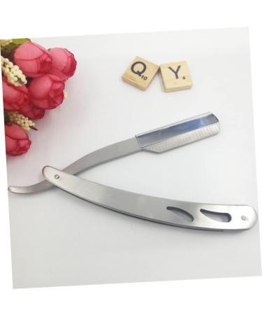 Minkissy Manual Stainless Steel Razor for Men - Classic Old-Fashioned Shaving Blade - Buy Online on GoSupps.com