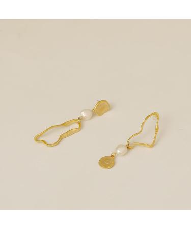 Fashion Earrings Women's Earrings Romantic Cute Irregular Asymmetric Earrings Ladies Christmas Day Party Banquet Jewelry Dainty Earrings Fashion Accessories - Buy Online on GoSupps.com