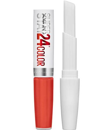 Maybelline Superstay 24 2-Step Lipcolor - Non-Stop Orange 210 - Buy Online on GoSupps.com