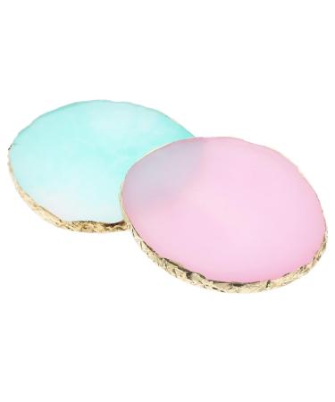 Healeved Healeved 2 x Nail Colour Mixing Palettes Resin Nail Art Palettes Nail Polish Palette Nail Painting Palette Nail Art Tray