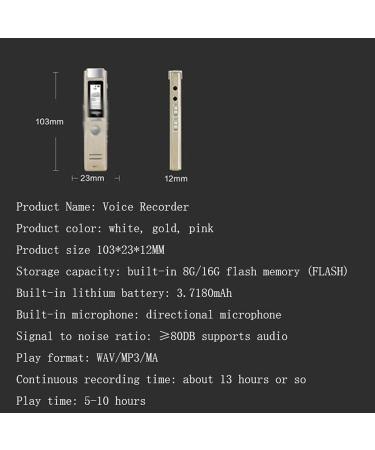 Student Digital Recording Pen - Conference Recording MP3 Walkman - HD Recording - Meeting Lecture Interview - Buy Online on GoSupps.com